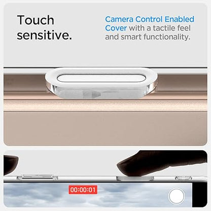 Spigen Ultra Hybrid T MagFit Back Cover Case Compatible with iPhone 16 Pro (TPU + Poly Carbonate | White)