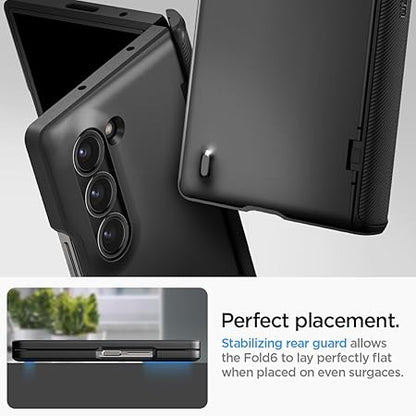 Spigen Slim Armor Pro for Samsung Galaxy Z Fold 6 Case, Galaxy Z Fold 6 Back Cover - TPU+PC｜Black