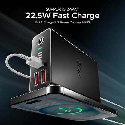 boAt Energyshroom PB401 20000mAh Power Bank |Carbon Black) - Rajputtrade