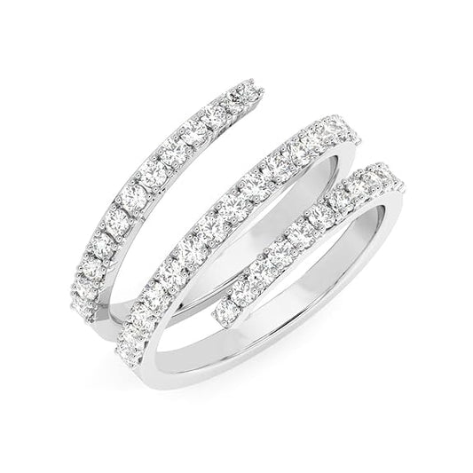 Pure 925 Sterling Silver Statement Finger Ring with Adjustable Band | Gift for Women Girls Wife Girlfriend | - Rajputtrade