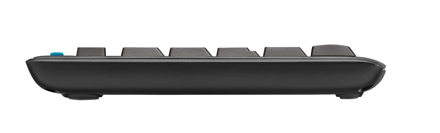 Logitech MK275 USB Wireless Keyboard and Mouse Set for Windows, 2.4 GHz Wireless, Compact Wireless Mouse, 8 Multimedia & Shortcut Keys, 2-Year Battery Life, PC/Laptop - Black - Rajputtrade
