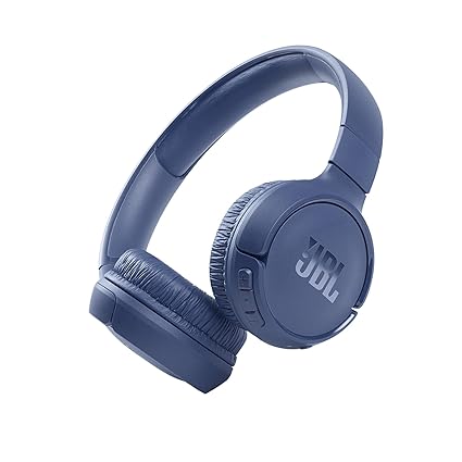JBL Tune 510BT, On Ear Wireless Headphones with Mic, up to 40 Hours Playtime (Blue)