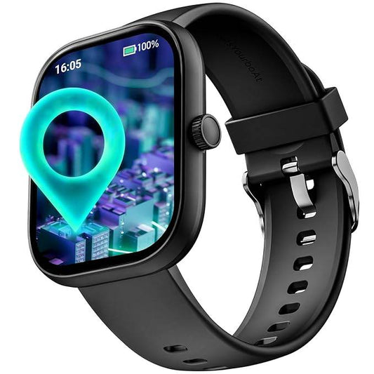 Boat Wave Sigma 3 w/Turn-by-Turn Navigation, 2.01" (5.1 cm) HD Display, Emergency SOS Smart Watch for Men & Women(Active Black) - Rajputtrade