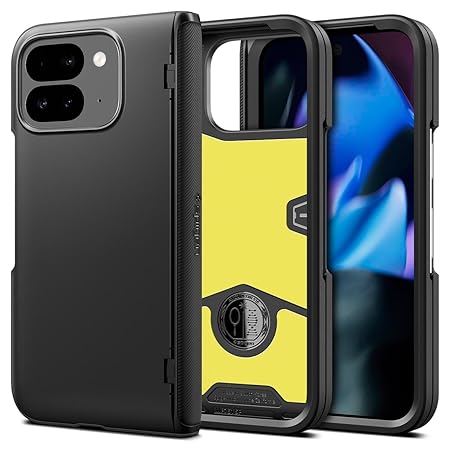 Spigen TPU+PC Slim Armor Pro For Google Pixel 9 Pro Fold Case, Pixel 9 Pro Fold Back Cover - Black