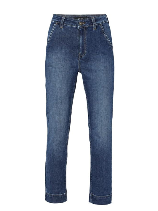 Women's Straight Jeans, Dark Blue (34) - Rajputtrade