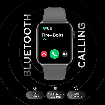 Fire-Boltt Visionary 1.78" AMOLED Bluetooth Calling Smartwatch with 368 * 448 Pixel Resolution, TWS Connection (Dark Grey)