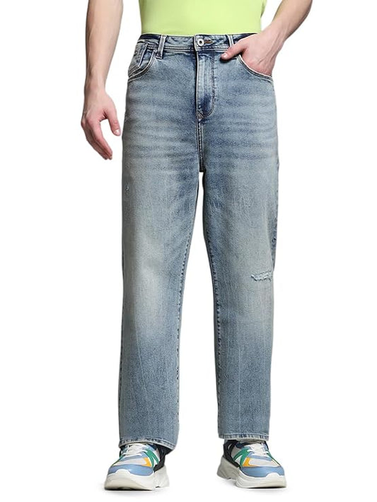 JACK & JONES Men's Loose Mid Rise Jeans(Size-32) - Rajputtrade