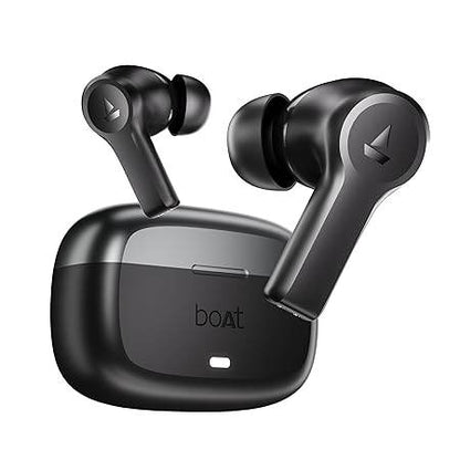 boAt Nirvana Lucid w/ 32 dB ANC, Multi-Point Connectivity, in-Ear Detection, 60HRS Playback, Hearables App, 4 Mics ENx, IPX5 Truly Wireless in Ear Earbuds, TWS Ear Buds(Gunmetal Black) - Rajputtrade