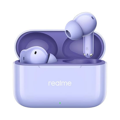 realme Buds T200 True Wireless Earbuds with Hi-Res Audio, 12.4mm Dynamic Bass Drivers, 32 dB ANC, Quad Mic, 45ms Latency, Upto 50 Hrs Playback (4 Color options)
