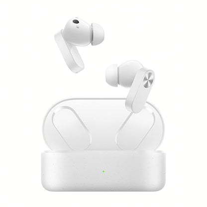 OnePlus Nord Buds 2 TWS in Ear Earbuds with Mic, Upto 25dB ANC 12.4mm Dynamic Titanium Drivers, Playback:Upto 36hr case, 4-Mic Design, IP55 Rating, Fast Charging (White)