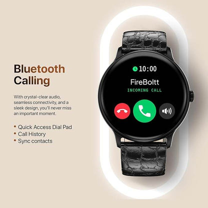 Fire-Boltt Phoenix Classic Smart Watch 1.39 inch Bluetooth Calling, Metal Body with 120+ Sports Modes, SpO2 (Black) - Rajputtrade