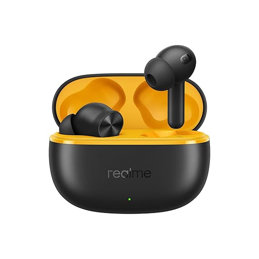 realme Buds T200 Lite Bluetooth in Ear Earbuds, 4 Mic, AI ENC for Calls,48 Hours Total Playback with Fast Charging (Black) - Rajputtrade