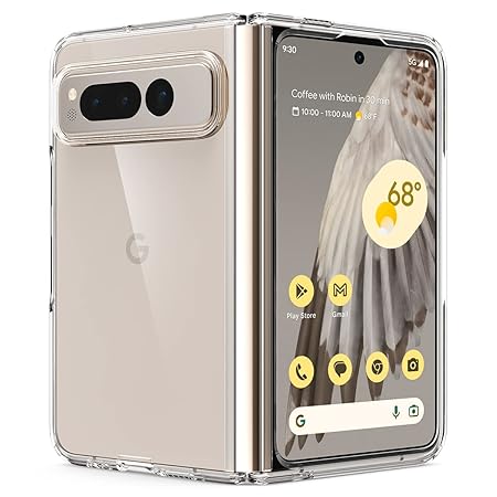 Spigen Ultra Hybrid for Google Pixel Fold Case, Transparent Pixel Fold Back Cover - Crystal Clear