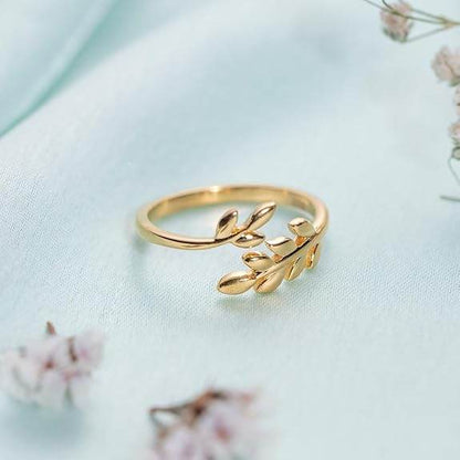 925 Sterling Silver Leafy Beauty Womens Leaf Ring | Gift for Women and Girls | - Rajputtrade