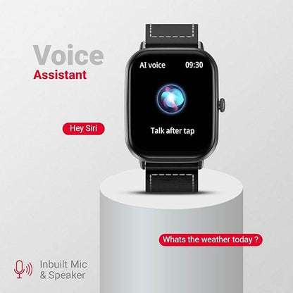 Fire-Boltt Ninja Call Pro Plus Neo Smart Watch 1.83 inch with Bluetooth Calling, AI Voice Assistance (Black Leather) - Rajputtrade