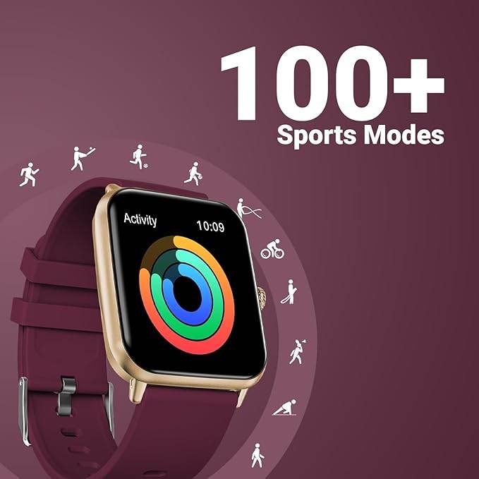 Fire-Boltt Ninja Call Pro Plus Fusion Smart Watch 1.83 inch with Bluetooth Calling (Wine) - Rajputtrade