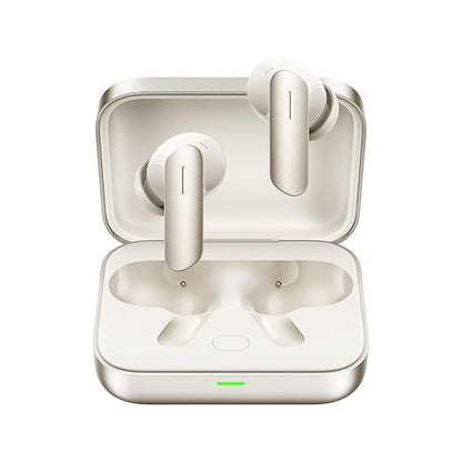 Realme Buds Air 7,12.4mm Dynamic Bass Drivers,52Hrs Playtime,52dB Hybrid ANC,6 Mic ENC,45ms Low Latency,360° Spatial Audio,Hi-Res LHDC,IP55 Dust & Water Resistant,True Wireless TWS BT v5.4(Ivory Gold)