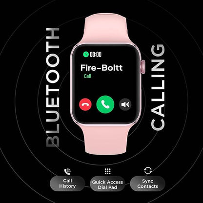 Fire-Boltt Visionary 1.78" AMOLED Bluetooth Calling Smartwatch with 368 * 448 Pixel Resolution, TWS Connection (Pink) - Rajputtrade
