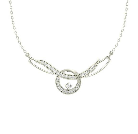925 Sterling Silver Evie Pendant Earring Chain Jewellery Set | Platinum Plated, Swiss Zirconia | Gift for Women & Girls - Rajputtrade