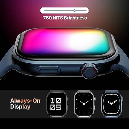 Fire-Boltt Brillia Smart Watch with 51.3mm (2.02 inch) AMOLED Display, Bluetooth Calling, SpO2 (Brillia, Blue) - Rajputtrade
