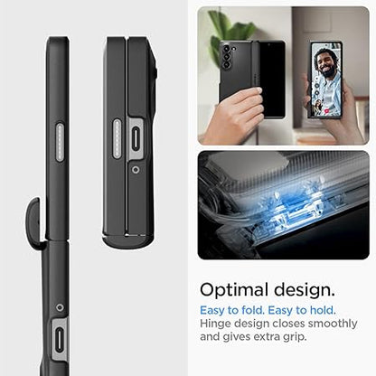 Spigen Slim Armor Pro for Samsung Galaxy Z Fold 6 Case, Galaxy Z Fold 6 Back Cover - TPU+PC｜Black