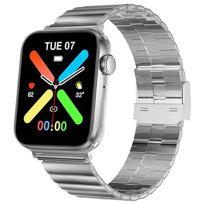 Fire-Boltt Visionary Ultra 1.78" AMOLED, Stainless Steel Luxury Smart Watch, TWS Connection (Silver) - Rajputtrade