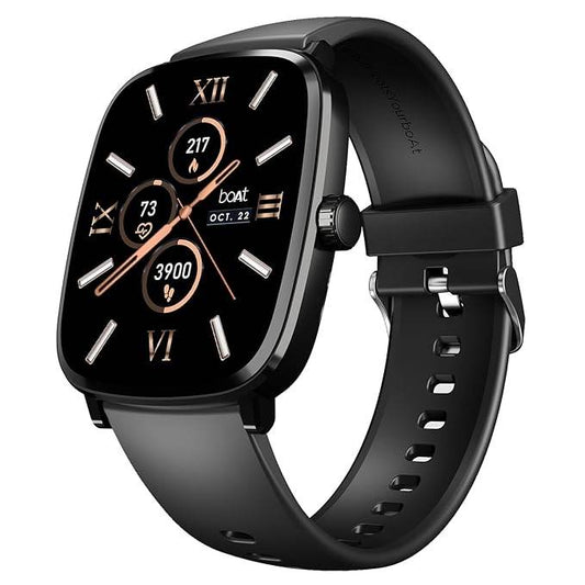 boAt Ultima Regal w/ 2.01”(5.10 cm) Crystal-Clear AMOLED Display, Fitness Smart Watch for Men & Women (Active Black) - Rajputtrade