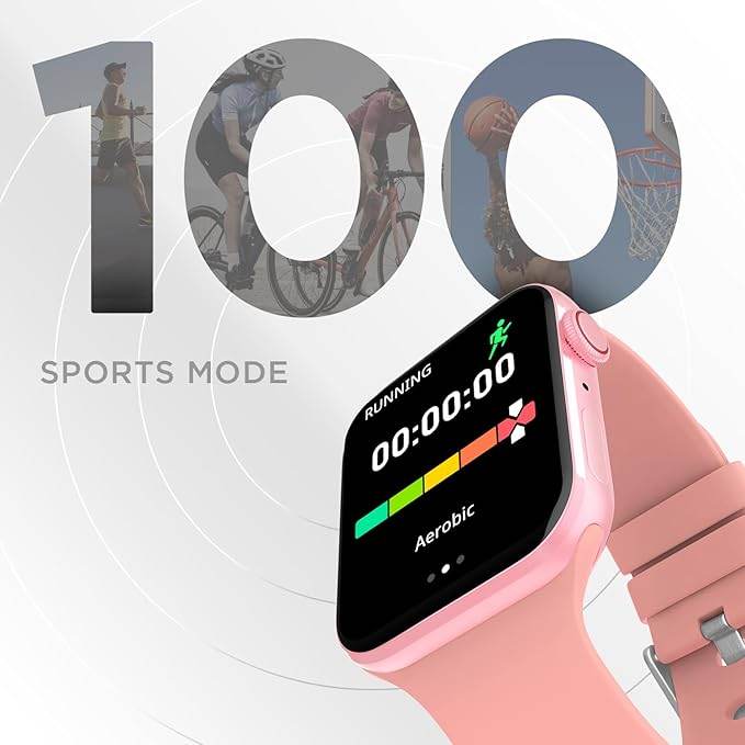 Fire-Boltt Visionary 1.78" AMOLED Bluetooth Calling Smartwatch with 368 * 448 Pixel Resolution, TWS Connection (Pink) - Rajputtrade