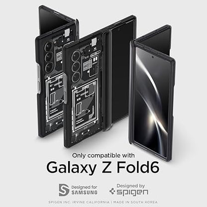 Spigen Ultra Hybrid Pro for Samsung Galaxy Z Fold 6 Case, Galaxy Z Fold 6 Back Cover - TPU+PC｜Zero One Black