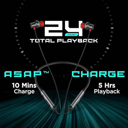 Boat Rockerz 330ANC Bluetooth in Ear Neckband with mic, 13mm Drivers, ASAP Charge, 24H Playback - Rajputtrade