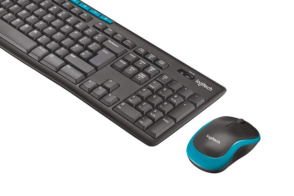 Logitech MK275 USB Wireless Keyboard and Mouse Set for Windows, 2.4 GHz Wireless, Compact Wireless Mouse, 8 Multimedia & Shortcut Keys, 2-Year Battery Life, PC/Laptop - Black - Rajputtrade