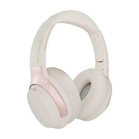 ZEBRONICS Duke Plus, Wireless Over Ear Headphone with ANC, ENC, Upto 70* Hours Backup (Black) - Rajputtrade