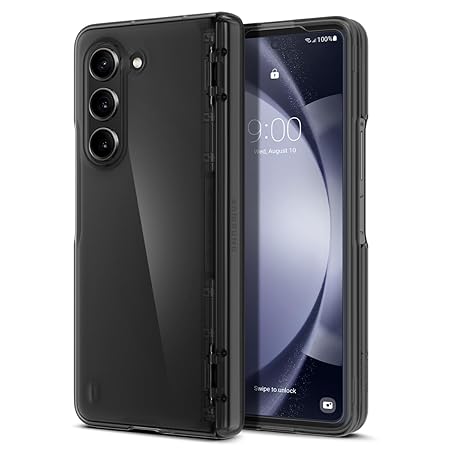 Spigen Thin Fit Pro for Samsung Galaxy Z Fold 5 Case, Galaxy Z Fold 5 Back Cover - TPU+PC｜Frost Gray