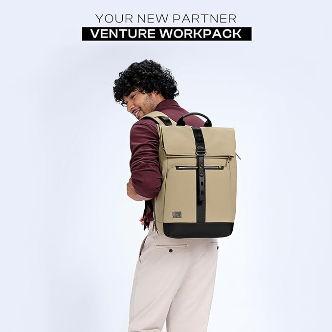 Urban Jungle by Safari, Hive workpack, 18 Liters, Water Resistant, Premium Polyester Laptop Backpack and Trolley Sleeve for Men and Women (Olive) - Rajputtrade