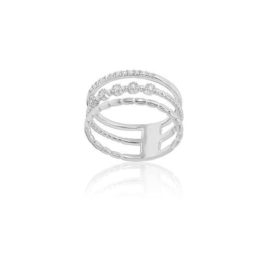 925 Sterling Silver Classy Ring | Gifts for Women & Girls | With 925 Stamp And Certificate Of Authenticity - Rajputtrade