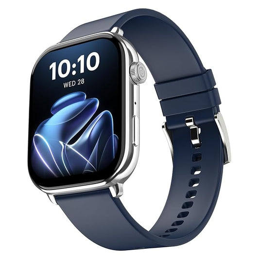 Noise Pulse 4 Max Smart Watch, 1.96" AMOLED Display, Functional Crown, Health Suite (Space Blue) - Rajputtrade