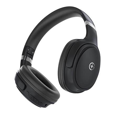 GM G+ Headphones, Over The Ear Headphones with Mic, BT 5.3, Pure Bass, 45ms Low Latency, Dual Pairing - Rajputtrade
