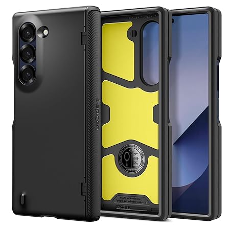 Spigen Slim Armor Pro for Samsung Galaxy Z Fold 6 Case, Galaxy Z Fold 6 Back Cover - TPU+PC｜Black