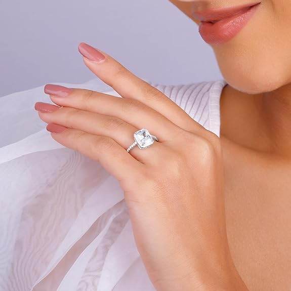 925 Silver Zircon Love Ring | Gifts for Women & Girls - Rajputtrade