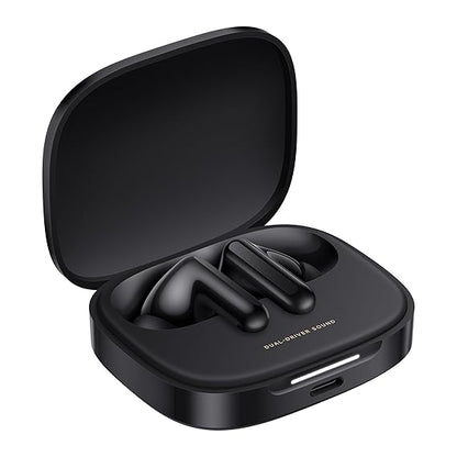 Redmi Buds 6, Dual Driver TWS in Ear Earbuds, 49dB Hybrid Active Noise Cancellation, 42 Hrs Playtime (Black) - Rajputtrade