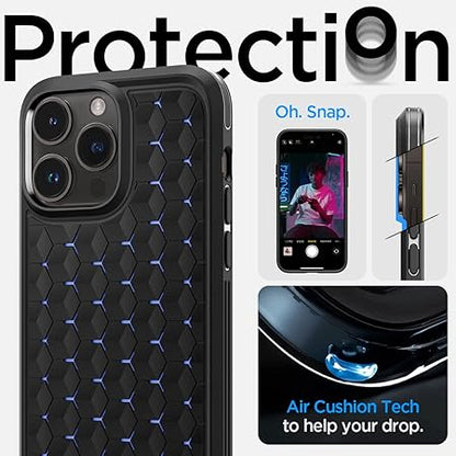 Spigen Cryo Armor Back Cover Case Compatible with iPhone 14 Pro (TPU + Poly Carbonate | Matte Black)