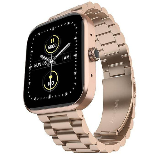 Fire-Boltt Encore Stainless Steel Smart Watch with 1.83” Full Touch Screen Display (Rose Gold) - Rajputtrade
