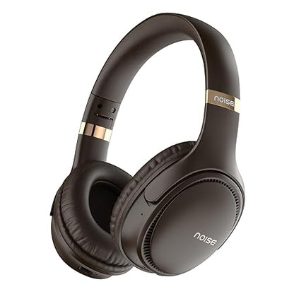 Noise Newly Launched Three Wireless On-Ear Headphones with 70H Playtime, 40mm Driver, Low Latency(up to 45ms),Dual Pairing, BT v5.3 (Brown) - Rajputtrade