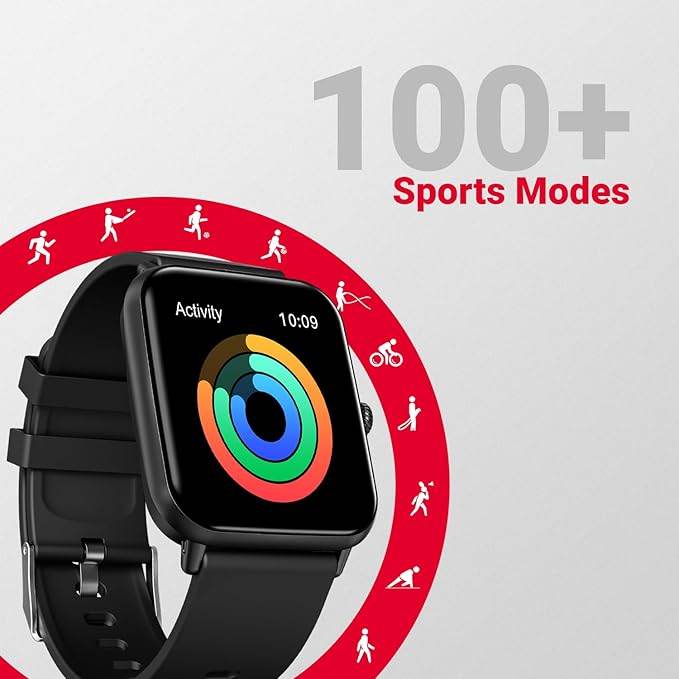 Fire-Boltt Ninja Call Pro Plus Smart Watch 1.83 inch with Bluetooth Calling (Black) - Rajputtrade