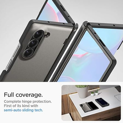 Spigen Slim Armor Pro for Samsung Galaxy Z Fold 6 Case, Galaxy Z Fold 6 Back Cover - TPU+PC｜Gunmetal