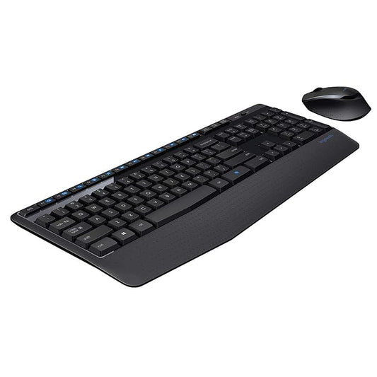 Logitech MK345 Wireless Keyboard and Mouse Set Full-Sized Keyboard with Palm Rest and Comfortable Right-Handed Mouse, 2.4 GHz Wireless USB Receiver, Compatible with PC, Laptop - Black - Rajputtrade