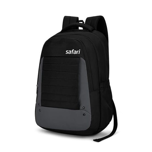 Safari Spade 34L Formal Laptop Backpack with Raincover, Antitheft Pocket, 3 Compartments, Front Pocket, Smart Trolley Sleeve, Office Bag, College Backpack, Travel Bag, School Bag - Rajputtrade