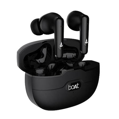 boAt Airdopes Unity ANC TWS in Ear Earbuds with Up to 50 Hours Total Playback, ANC Upto 32 dB, Dual Mics with ENx Tech, IPX5 Rating, IWP Tech and ASAP Charge(Black) - Rajputtrade