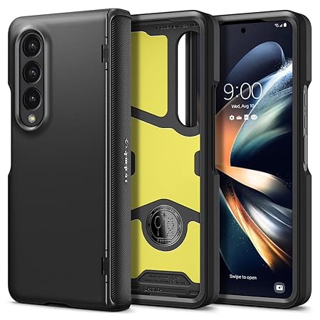 Spigen Slim Armor Pro for Samsung Galaxy Z Fold 4 Case, Galaxy Z Fold 4 Back Cover - TPU+PC｜Black