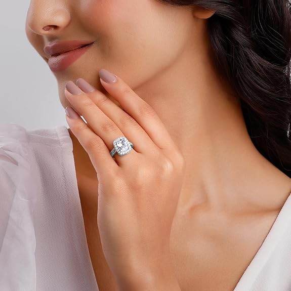 925 Silver Adjustable Solitaire Ring | Gift for Women & Girls - Rajputtrade